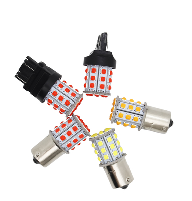 Langdurige witte LED-draaisignalen voor auto's 12V Aluminium legering lichaam Wit Geel Rood 3030 33SMD