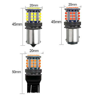 Aluminiumlegering LED-draaisignalen Indicatoren 3030 39 SMD 12v 1156 BA15S 1157 BAY15D T20 T25 Auto draaisignaal