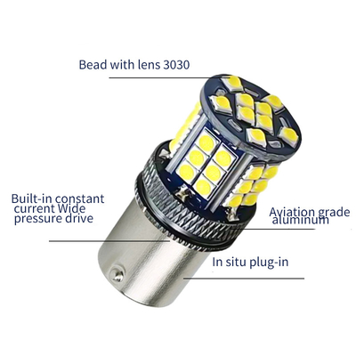 Aluminiumlegering LED-draaisignalen Indicatoren 3030 39 SMD 12v 1156 BA15S 1157 BAY15D T20 T25 Auto draaisignaal