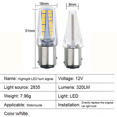1157 32SMD Amber LED-remwielsignalen LED-lampen Auto staart stopwielsignalen achteruit voor motorfietsen