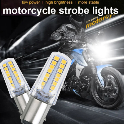 1157 32SMD Amber LED-remwielsignalen LED-lampen Auto staart stopwielsignalen achteruit voor motorfietsen