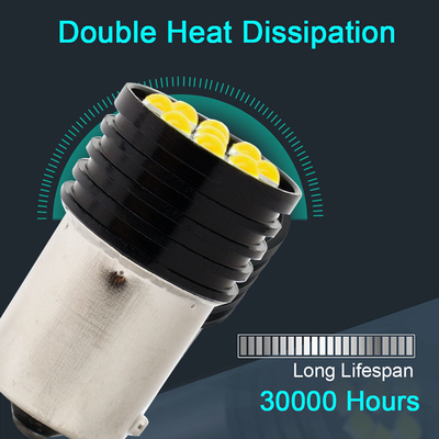 1157 BAY15D LED P21/5W 1156 BA15S P21W LED gloeilampen 9 SMD 3030 R5W R10W Car Reverse Light Brake Tail Lamp