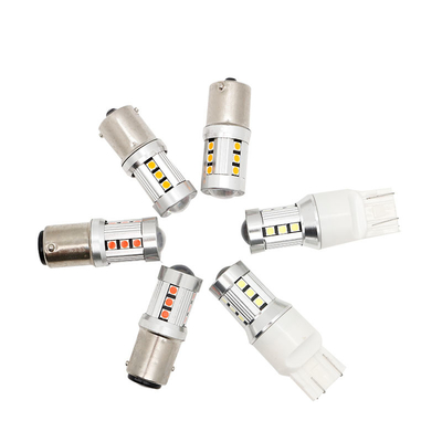 Universele witte LED-auto-draailichten1156 1157 3030 15SMD LED-lamp Wit geel Canbus kentekenplaat Interieur Led