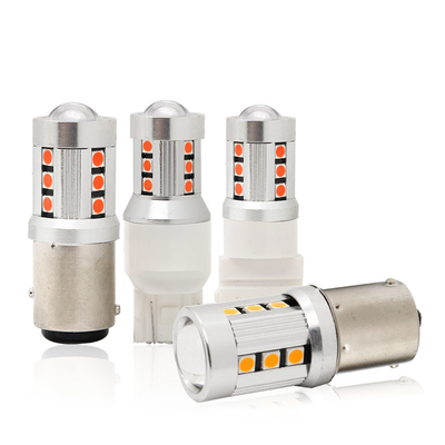 Universele witte LED-auto-draailichten1156 1157 3030 15SMD LED-lamp Wit geel Canbus kentekenplaat Interieur Led