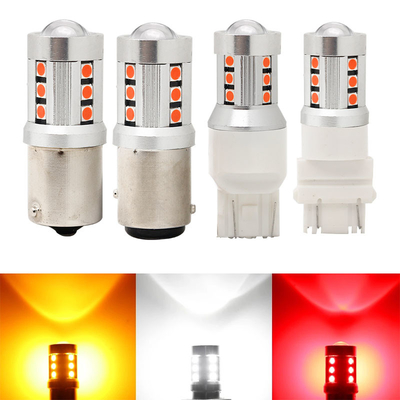 Universele witte LED-auto-draailichten1156 1157 3030 15SMD LED-lamp Wit geel Canbus kentekenplaat Interieur Led