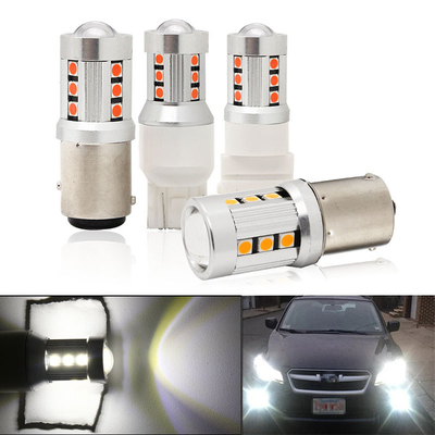 Universele witte LED-auto-draailichten1156 1157 3030 15SMD LED-lamp Wit geel Canbus kentekenplaat Interieur Led