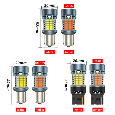 LED-lamp met Canbus 2016 120SMD T20 1156 1157 3156 3157 LED-draaisignaalremlichten met ventilator-autolamp