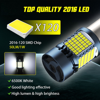 LED-lamp met Canbus 2016 120SMD T20 1156 1157 3156 3157 LED-draaisignaalremlichten met ventilator-autolamp