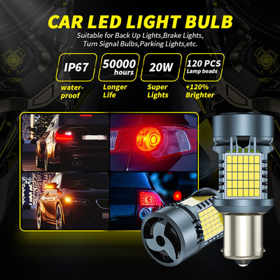 LED-lamp met Canbus 2016 120SMD T20 1156 1157 3156 3157 LED-draaisignaalremlichten met ventilator-autolamp