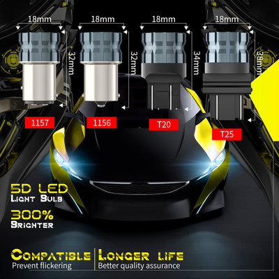 100% Canbus Bau15S Ba15S T25 1156 LED gloeilamp 900Lm 3030 Chips 6LED 12V remdraai Signaallichten 6W