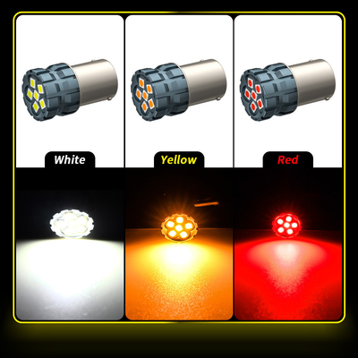100% Canbus Bau15S Ba15S T25 1156 LED gloeilamp 900Lm 3030 Chips 6LED 12V remdraai Signaallichten 6W