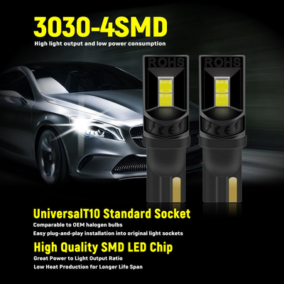 360 graden LED-lampen T10 194 168 147 W5W 3030 Auto LED-lampen voor het interieur