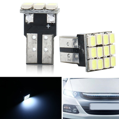 Vermogen 9W LED gloeilampen Waterdicht IP67 360 graden Automotive Light 12v T10 12SMD 1206 3020 Leeslamp Licentieplaat