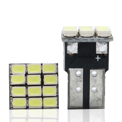 Vermogen 9W LED gloeilampen Waterdicht IP67 360 graden Automotive Light 12v T10 12SMD 1206 3020 Leeslamp Licentieplaat