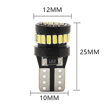 3014 LED-chip Automotive lampen Wit licht 360 graden straalhoek T10 3014 24smd
