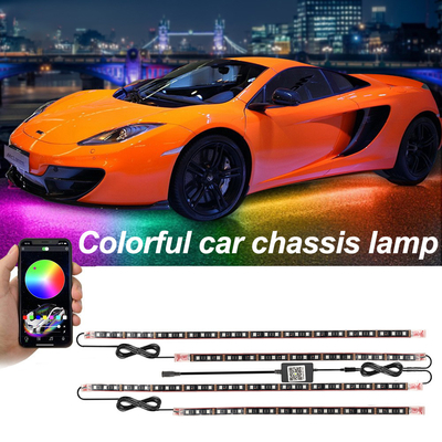 Automotive LED-interieurverlichting Meerkleurig afstandsbediening Flexibel ABS 12V Auto LED-strooklicht