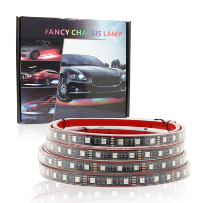 Automotive LED-interieurverlichting Meerkleurig afstandsbediening Flexibel ABS 12V Auto LED-strooklicht