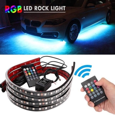 Automotive LED-interieurverlichting Meerkleurig afstandsbediening Flexibel ABS 12V Auto LED-strooklicht