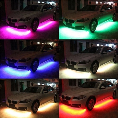 Automotive LED-interieurverlichting Meerkleurig afstandsbediening Flexibel ABS 12V Auto LED-strooklicht