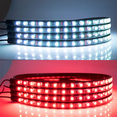 Automotive LED-interieurverlichting Meerkleurig afstandsbediening Flexibel ABS 12V Auto LED-strooklicht