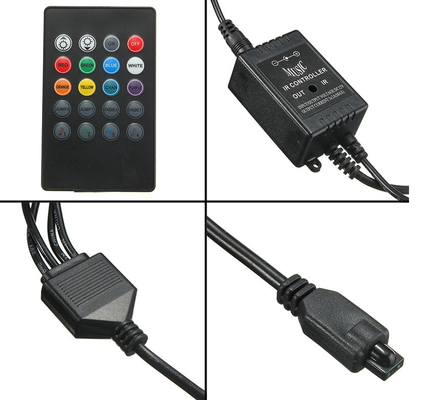 Automotive LED-interieurverlichting Meerkleurig afstandsbediening Flexibel ABS 12V Auto LED-strooklicht