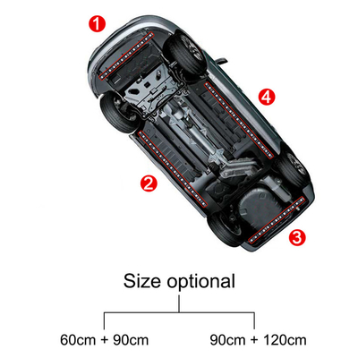 Automotive LED-interieurverlichting Meerkleurig afstandsbediening Flexibel ABS 12V Auto LED-strooklicht