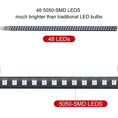 Universal ABS Auto Interieur LED-lichten Waterdicht 56cm Auto Flash Strobe Light Knight Rider Scanner Light