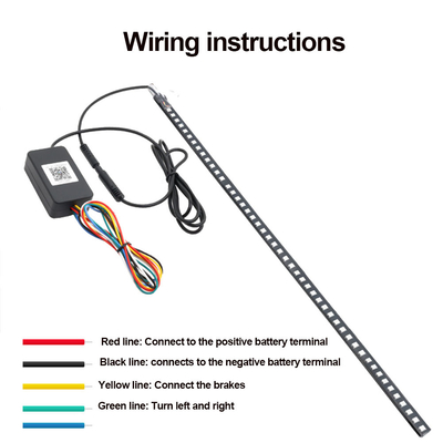 Universal ABS Auto Interieur LED-lichten Waterdicht 56cm Auto Flash Strobe Light Knight Rider Scanner Light