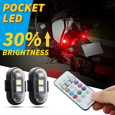 RGB-kleur LED-auto-interieur-atmosfeerverlichting Micro USB IP67 draadloze afstandsbediening