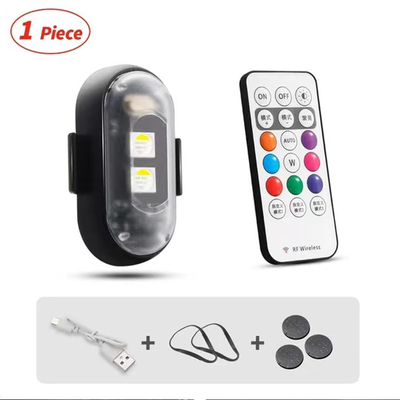 RGB-kleur LED-auto-interieur-atmosfeerverlichting Micro USB IP67 draadloze afstandsbediening