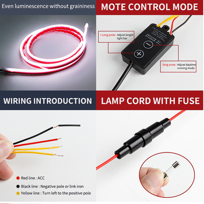 ST-5050-150180APP RGB LED-auto-interieurverlichting met afstandsbediening waterdicht en flexibel