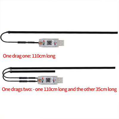 5V PVC USB LED-strooklichten 110cm met APP afstandsbediening Multi-verlichtingsmodus voor binnenlucht