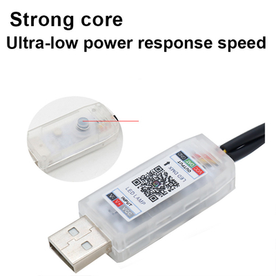 5V PVC USB LED-strooklichten 110cm met APP afstandsbediening Multi-verlichtingsmodus voor binnenlucht