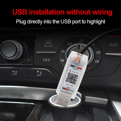 5V PVC USB LED-strooklichten 110cm met APP afstandsbediening Multi-verlichtingsmodus voor binnenlucht