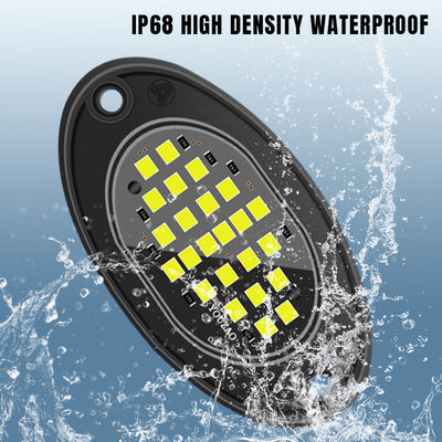 12V waterdicht chassis licht 2835 LED Single Color Pure White 24 LED Rock Light Voor Truck Jeep ATV UTV Offroad Underglow