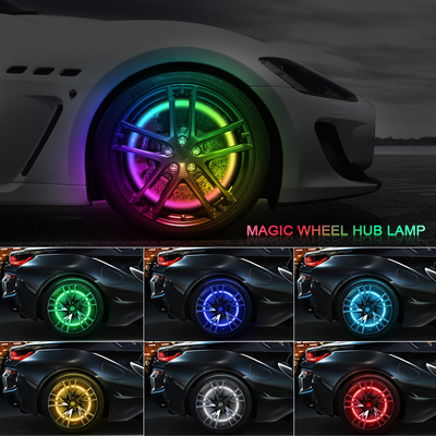 RGB SMD 5050 LED Strip IP67 Waterdicht geleid auto wiel Hub Kleur licht RGB wiel led lichten voor auto velgen met App Control