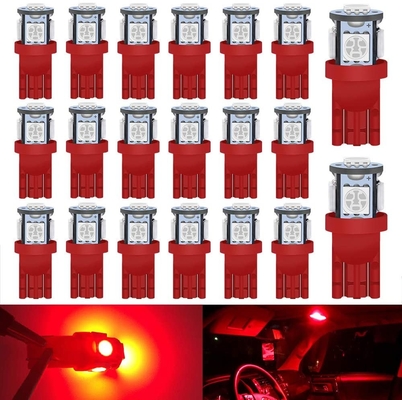 194 van de automobiel LEIDENE de Spaanders Gloeilampen6500k Wig T10 SMD 5050