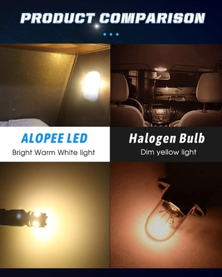 194 van de automobiel LEIDENE de Spaanders Gloeilampen6500k Wig T10 SMD 5050