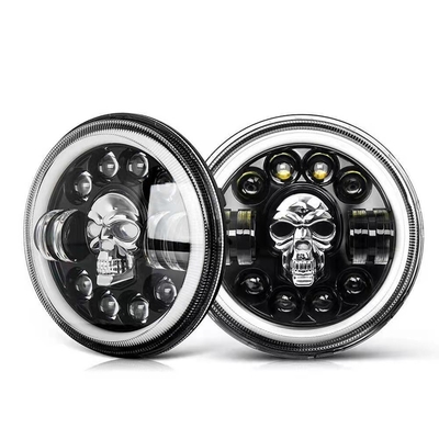 7Inch om Motorfiets LEIDENE Koplampen voor Harley Royal Enfield 12000lm