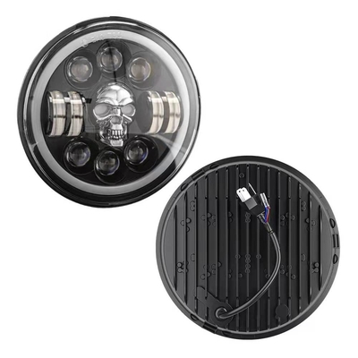 7Inch om Motorfiets LEIDENE Koplampen voor Harley Royal Enfield 12000lm