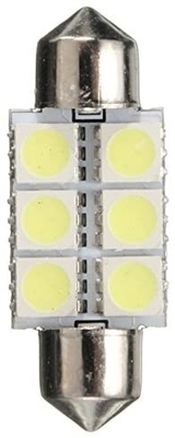Slingerc5w 5050 6SMD van LEIDENE van de de Lampbol Auto de Binnenlandse Lichten Koepel Blauwe Witte gelijkstroom 12V 31mm 36mm 39mm 41mm