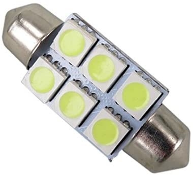 Slingerc5w 5050 6SMD van LEIDENE van de de Lampbol Auto de Binnenlandse Lichten Koepel Blauwe Witte gelijkstroom 12V 31mm 36mm 39mm 41mm