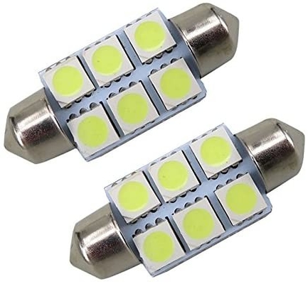 Slingerc5w 5050 6SMD van LEIDENE van de de Lampbol Auto de Binnenlandse Lichten Koepel Blauwe Witte gelijkstroom 12V 31mm 36mm 39mm 41mm